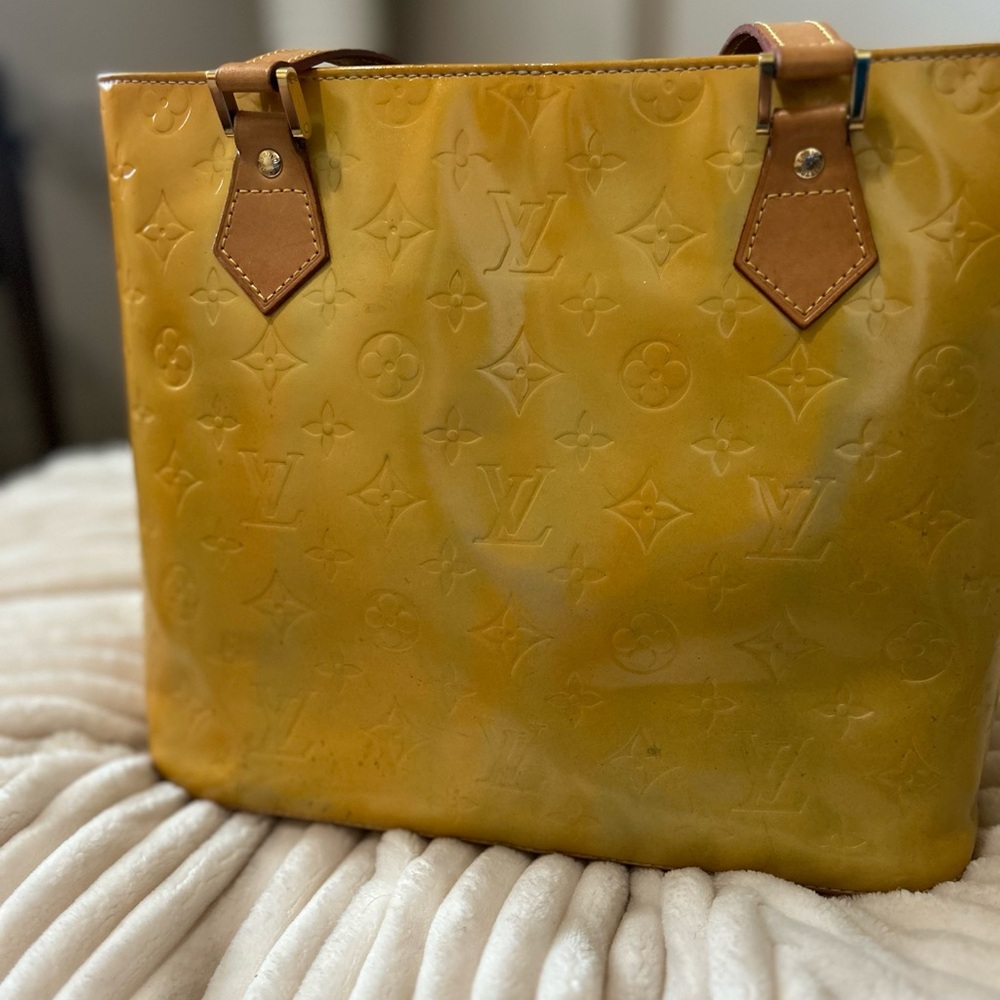 Louis Vuitton Yellow Monogram Tote Bag